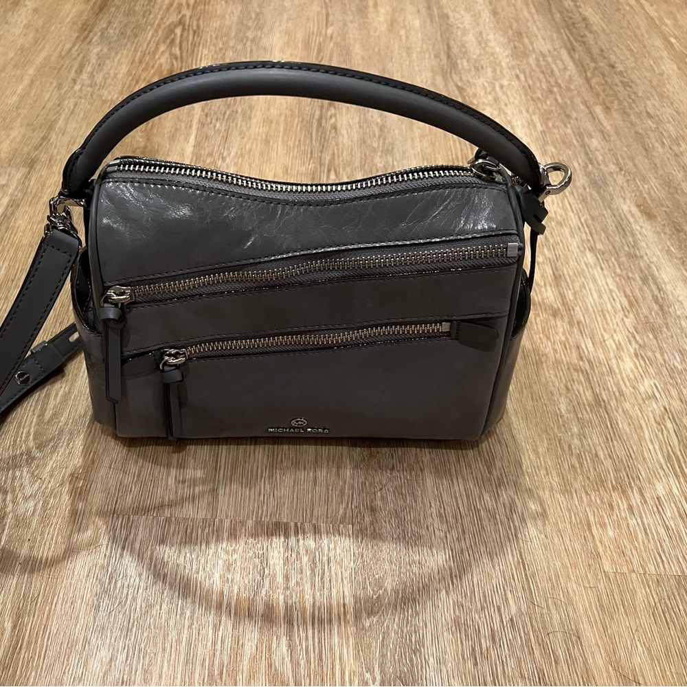 COPY - Michael Kors Heather Grey Lorre Medium Zip Satchel